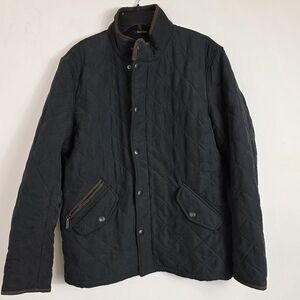 Barbour Men's Bowden Quilted Jacket Size Medium in Black